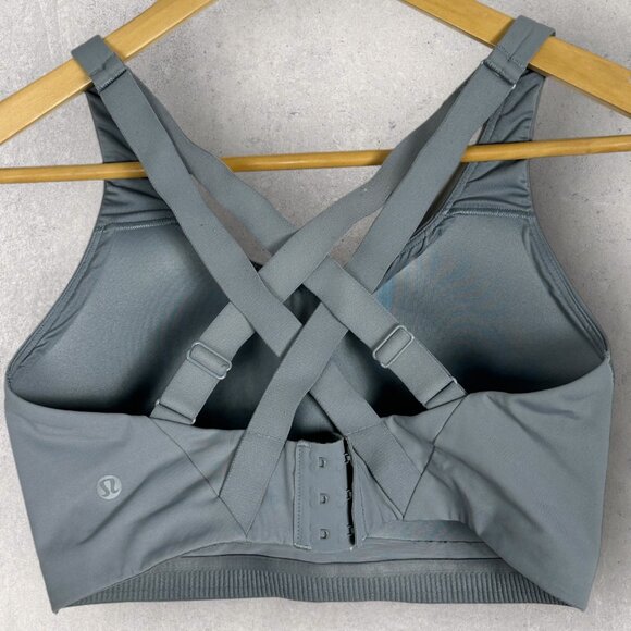 Lululemon Energy Bra High Support Rhino Grey Size‎ 34 DDD Supportive Sports 2021 - Picture 4 of 12
